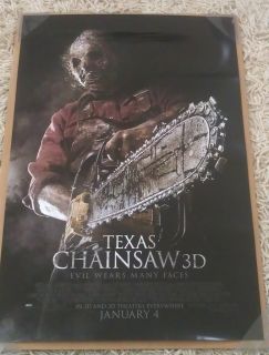 Texas Chainsaw 3D Movie Poster 2 Sided Original Final 27x40