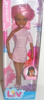 Liv Doll for Color Alexis Pink Dress New Changeable Wig
