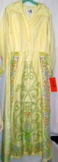 Vintage Alfred Shaheen Hawaiian Long Dress Sz 18