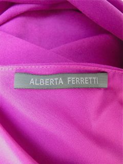 Alberta FERRETTI at Socialite Auctions Pink One Shoulder Draped Dress 