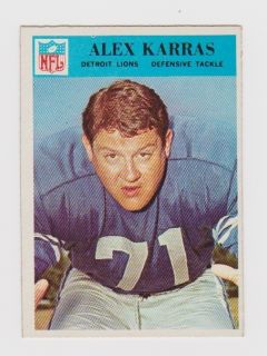 Alex Karras 1966 Philadelphia Football 69 Detroit Lions