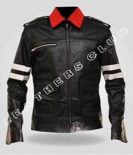 Mens PROTOTYPE Alex Mercer Gaming Leather Jacket   Black   All Sizes