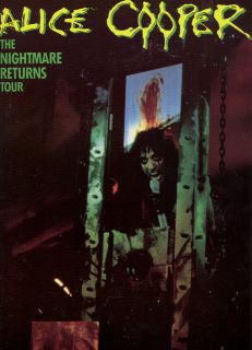 ALICE COOPER 1986 NIGHTMARE RETURNS TOUR CONCERT PROGRAM BOOK