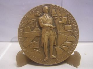   Art Hall of Fame Great Americans at N Y U Medal Alexander Hamilton