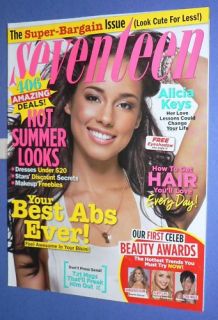 Seventeen Magazine July 2008 Alicia Keys Thompson Model