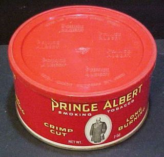 Reynolds Tobacco Company vintage Prince Albert 7 oz flat round 
