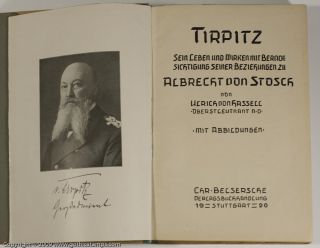 Alfred Von Tirpitz 1920 Biography 1st Edition 40929
