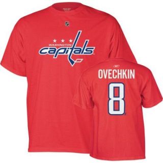 Capitals Alexander Ovechkin Red Jersey T Shirt Sz XL