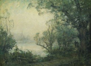 Allen Butler Talcott Connecticut Barbizon Impressionist Landscape Oil 
