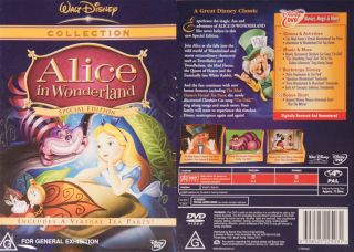 Alice in Wonderland *NEW & SEALED*   Walt Disney Special Edition   R4 