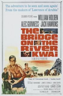 Bridge on The River Kwai Movie Poster Alec Guinness