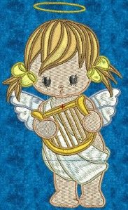 Baby Angels 10 Machine Embroidery Designs 2 Sizes