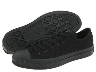New All Black Converse All Star Men Low Top Shoes