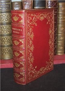 1907 works of alfred tennyson fantastic full leather
