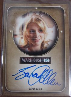   OF 3 AUTHENTIC AUTOGRAPHED WAREHOUSE 13 CARDS   MILLER   CASEY   ALLEN