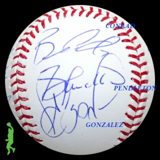 2011 Atlanta Braves Team Signed Auto Baseball Ball Freeman Uggla 