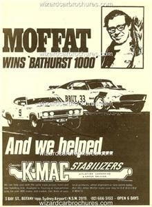 1973 Allan Moffat Ford XA Hardtop Trans Am Mustang A3 Poster Ad Sales 