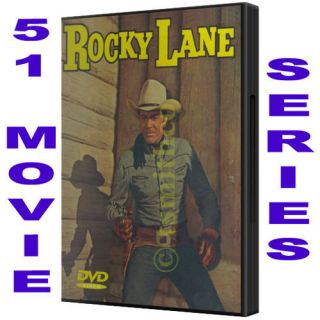Allan Rocky Lane 51 Movie DVD Western Collection New