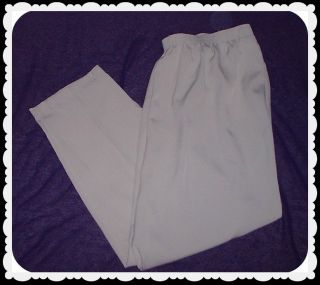 Allison Daley Womens Khaki Elastic Waist Dress Casual Pants Plus Size 