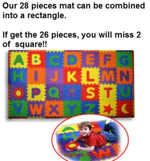 ABC Alphabet Puzzle Interlocking Eva Foam Floor Play Mat Baby Kids 