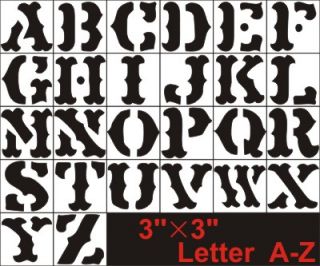 26 PC Alphabet Letter Stencil Template Party Custom Signs You Paint 