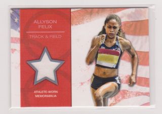 2012 Topps Olympic Allyson Felix Relic Card Track Field