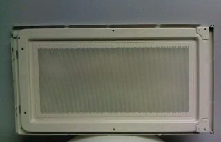 GE Microwave Oven Door Liner Choke back glass WB55X984 Almond