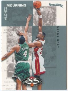 Alonzo Mourning Fleer Box Score 60 First Edition Parallel 043 100 