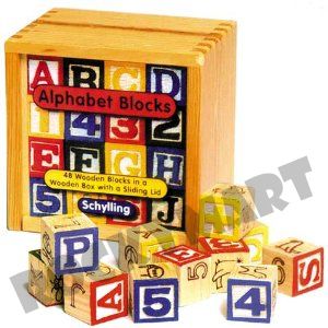 ABC Alphabet Blocks Quality Schylling Learning Toy