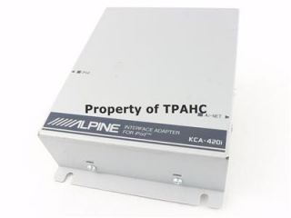 Alpine KCA 420i Audio Interface Adapter for iPod Nano Mini iPhone 100% 