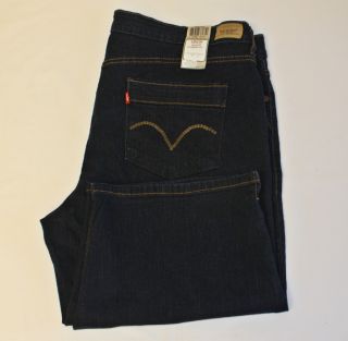 Levis Levis Dark Blue Perfectly Shaping Skimmer 512 Long Shorts 22W 