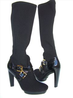 Michael Kors Allister Womens Shoes Size 9M Black Stretch Knee High 