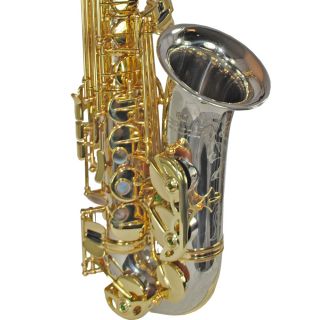 Schiller Elite V Alto Saxophone Silver Plated Gold Demo Model