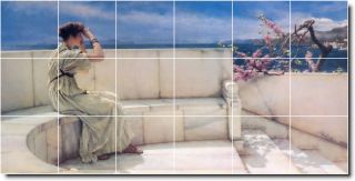 expectations by lawrence alma tadema 18x36 inch ceramic tile mural 