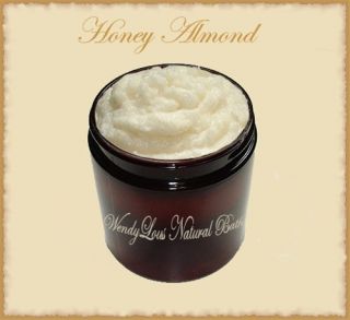Honey Almond Whipped Sugar Scrub with Shea Butter 8 Oz