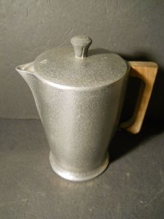 Vintage Club Aluminum Coffee Pot Hammer Clad Club Alum
