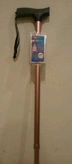 Aluminum Walking Cane w Strap by Carex New