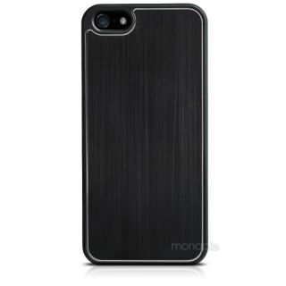 Black Brushed Aluminum Metal Hard Back Luxury Case Cover for Apple 