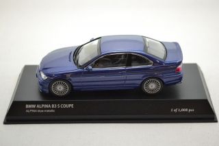 43 Scale BMW Alpina B3S Coupe E46 Blue Metallic Diecast Model Car by 
