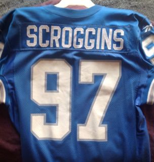 Authentic Detroit Lions Game Used Tracey Scroggins Jersey