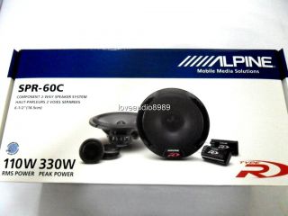2011 Alpine SPR 60C Type R 6 5 Component 2 Way Speaker