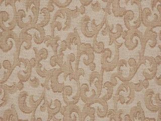 Robert Allen Cream Beige Woven Swirl Damask Drapery Upholstery Fabric 