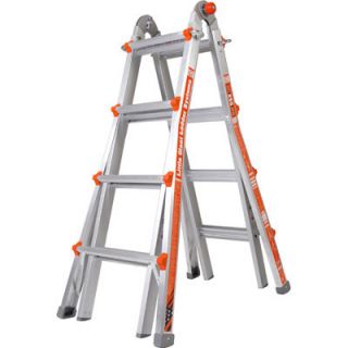 Little Giant 17 Aluminum Multi Use Ladder Folding Step Stool Home 