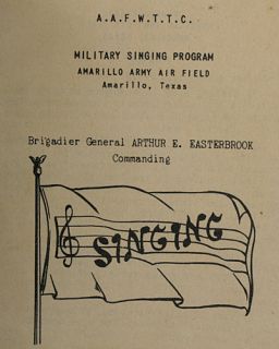 WWII AMARILLO FIELD AIRS MILITARY SINGING PROGRAM MANUAL BOOKLET
