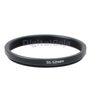 55 52mm Step Down Metal Adapter Ring 55mm Lens to 52 mm Accessory 