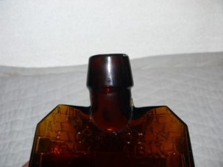Old Bottle E G Boozs Old Cabin Whiskey Amber Applied Top