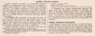 Ambler Asbestos Ebonized Lumber Unrestricted Navy Use
