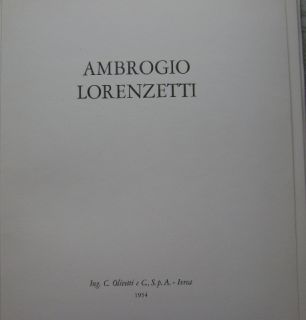 Ambrogio Lorenzetti 1955 Italian Portfolio 12 Prints