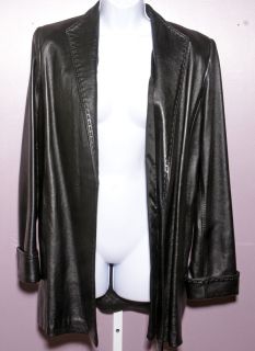 Dero by Rocco DAmelio Black Leather Jacket Size S