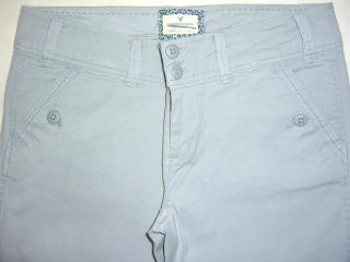 American Eagle Stretch Cropped Gray Womens Pant Size 0